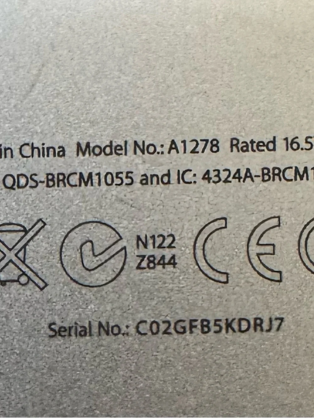 Apple MacBook Pro Silver with Black Keyboard. Untested As-is needs repair.
